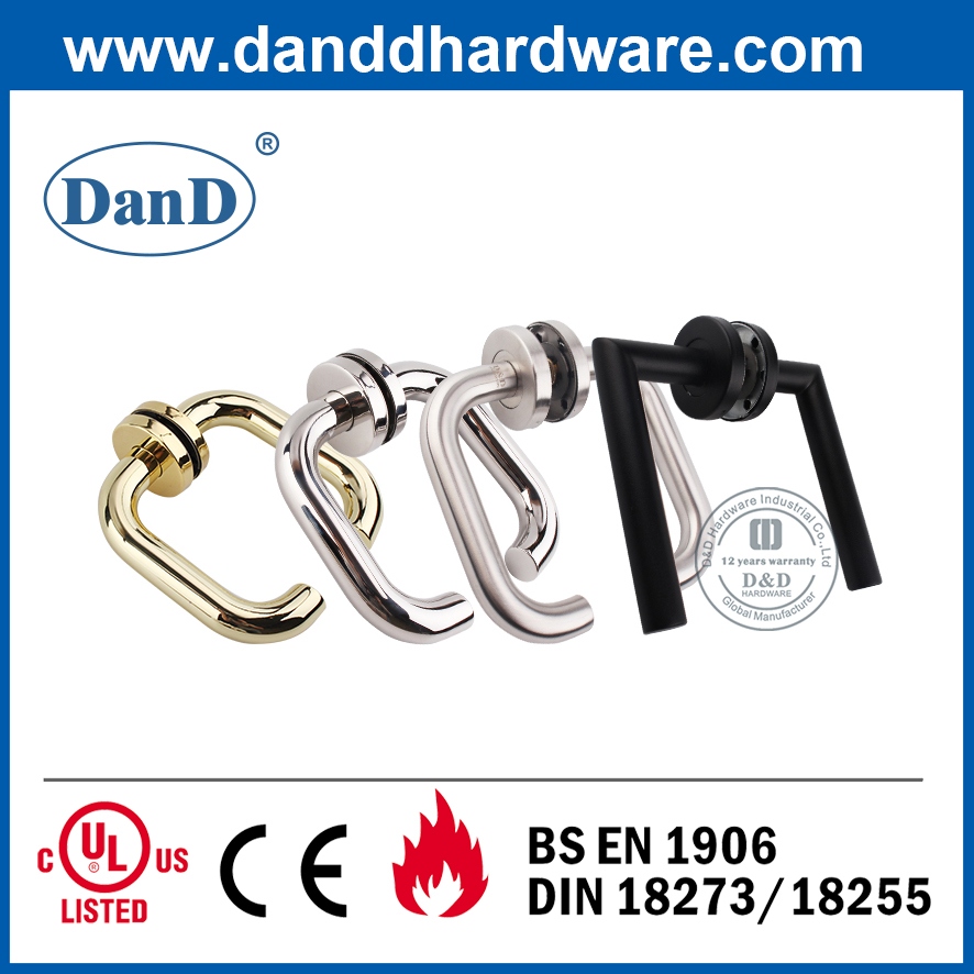 CE Grade 4 SUS304 External Door Handle for Fire Rated Door-DDTH004