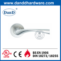 SS304 Round Rose Solid Lever Style Door Handle-DDSH002