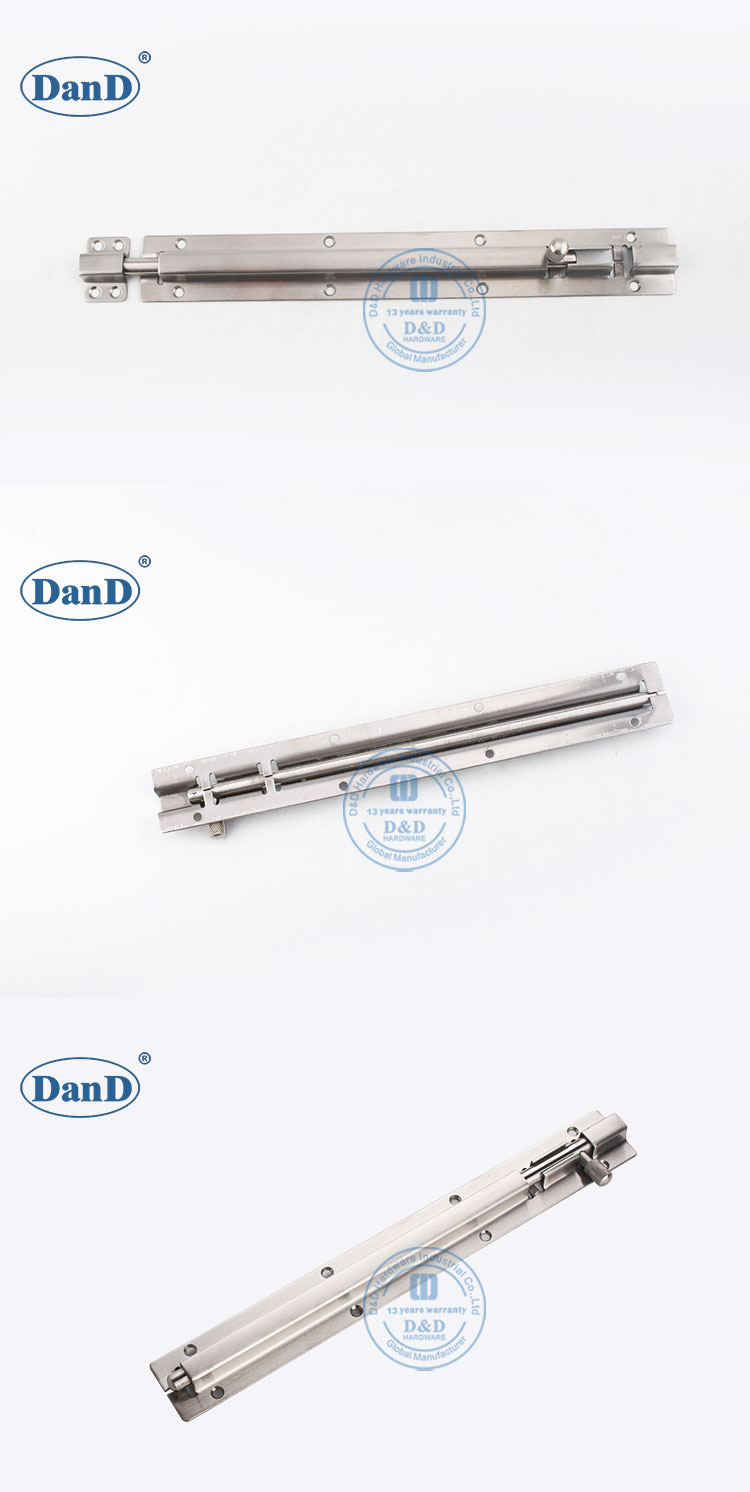 Heavy Duty Barrel Bolt Lock Sliding Barrel Bolt Stainless Steel Barrel 