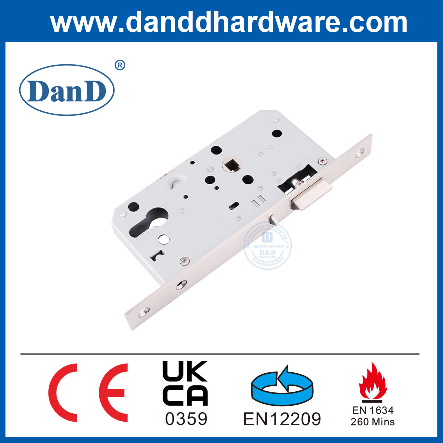 EN12209 CE Fire Rated Night Latch Lock Set Commercial Mortise Lock-DDML014-5572