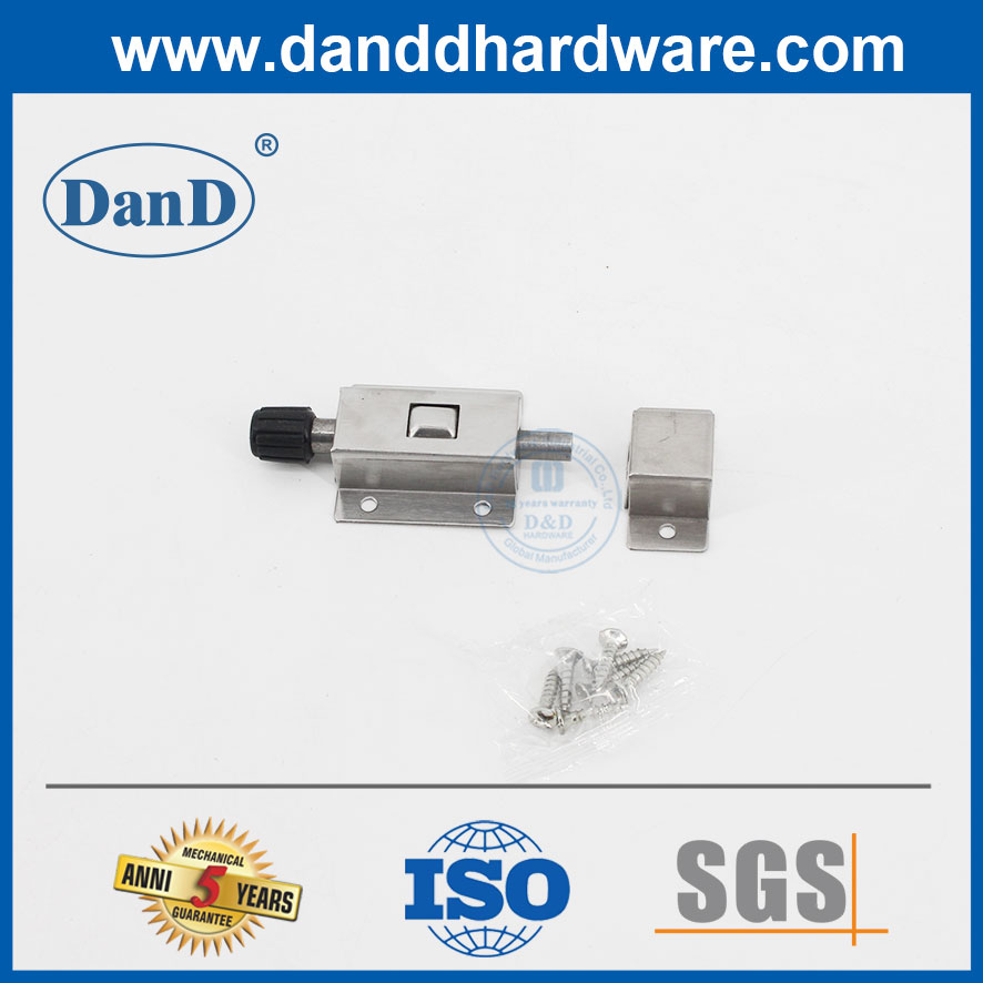 Stainless Steel Spring Door Bolt Automatic Flush Bolt Surface Mounted-DDDB026