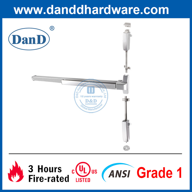 UL Listed ANSI Steel Vertical Rod Exit Device-DDPD004