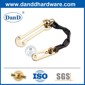 Zinc Alloy Polished Brass Front Door Security Chain-DDDG003