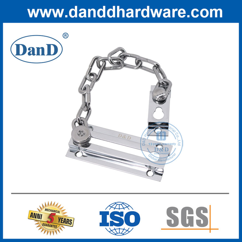 Brass Polished Chrome Door Lock Chain Apartment Chain Lock for Door