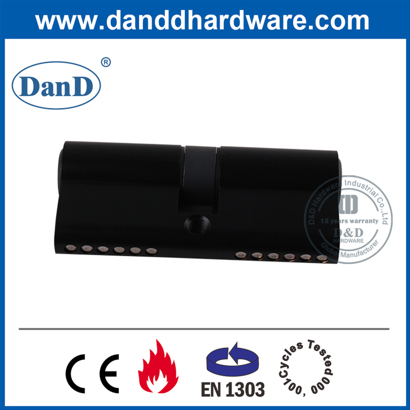 BS EN1303 Euro Black Brass Commercial Door Lock Cylinder-DDLC003