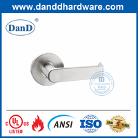 SUS304 Heavy Duty Silver Solid Lever Door Handle-DDAH002